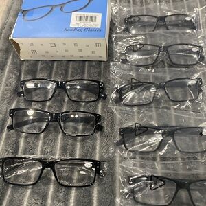 COPY - Men’s 6 brand new reading glasses.  2.00 script in black